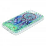 Wholesale iPhone 7 LED Flash Design Liquid Star Dust Case (Dream Catcher Green)